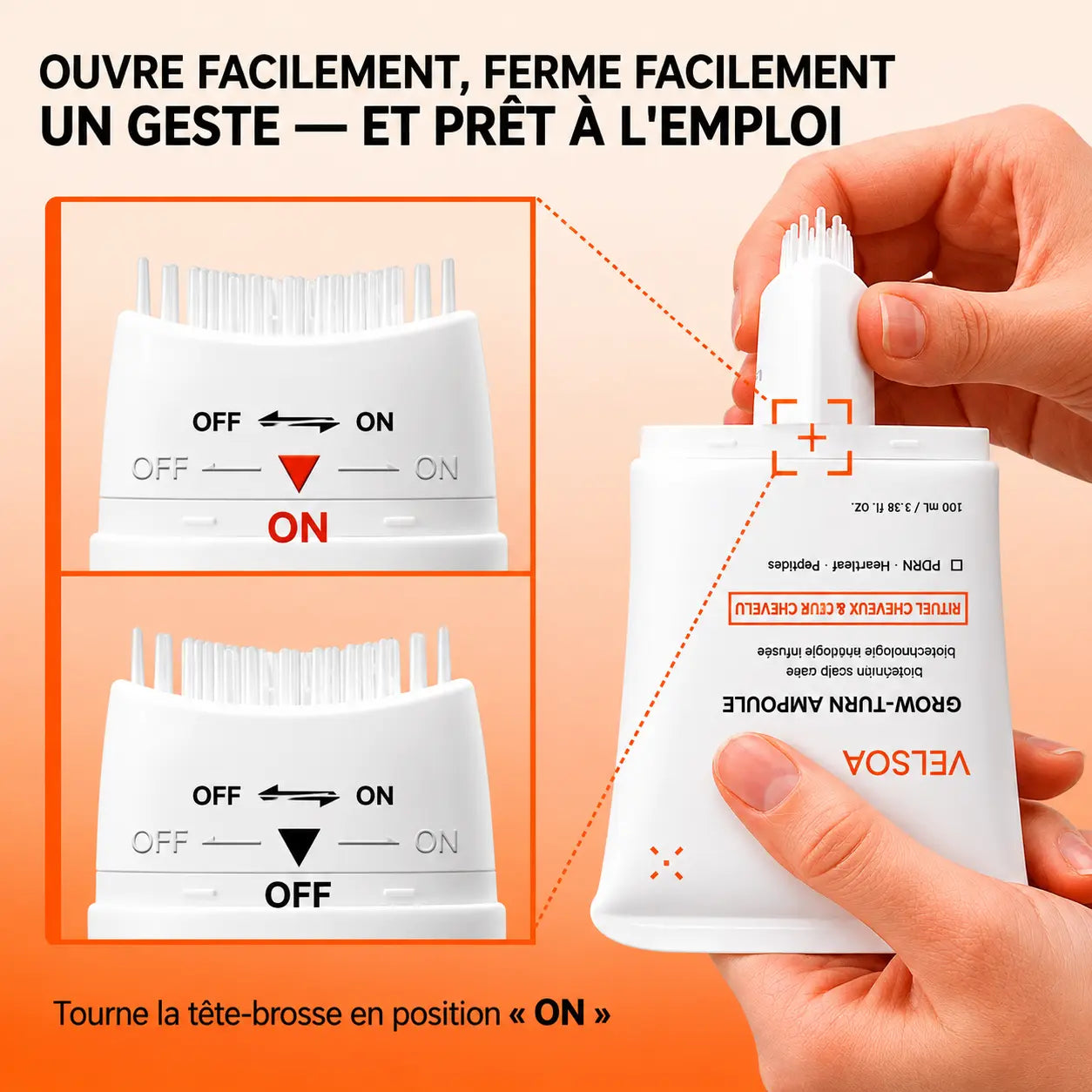 Velsoa — Sérum scalp à brosse Nº1 en Corée ·
